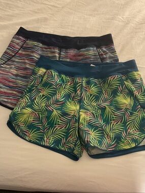 2 Lands' End Athletic Shorts